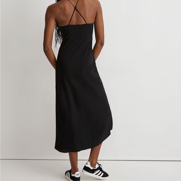 Madewell Layton midi slip dress true black - Picture 3 of 7